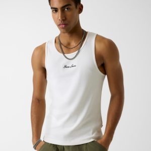Embroidered tank top