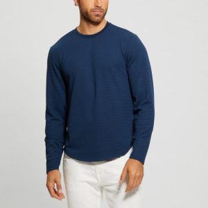 Textured Long-Sleeve Tee