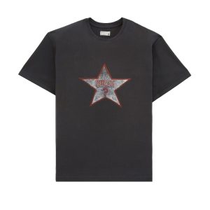 distressed star tee