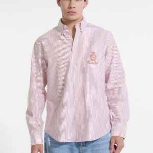 Striped Long-Sleeve Pocket Shirt
