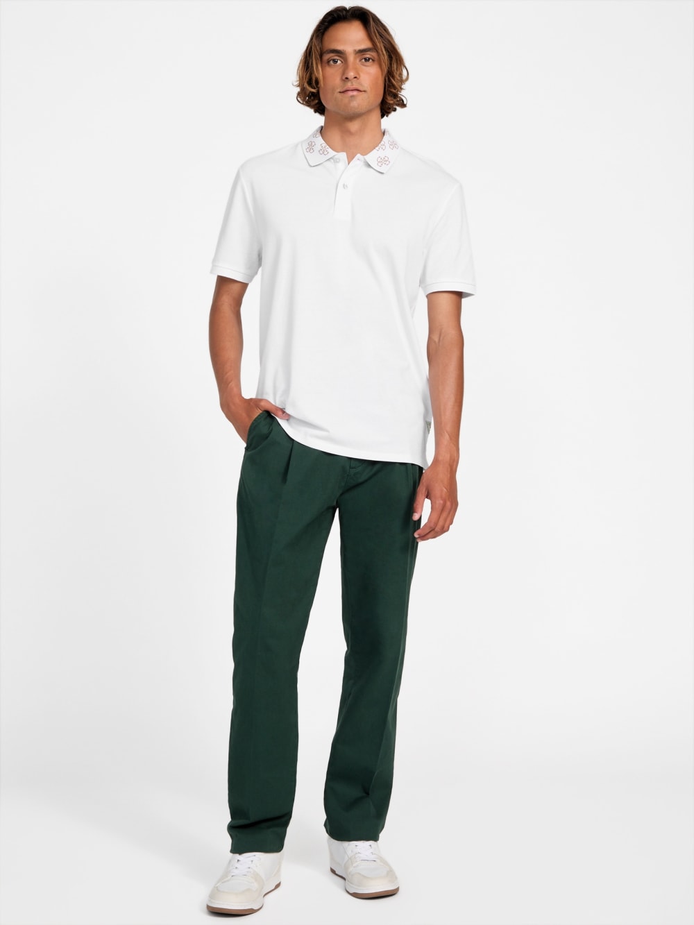 Eco Jacquard Logo Collar Polo - Image 2