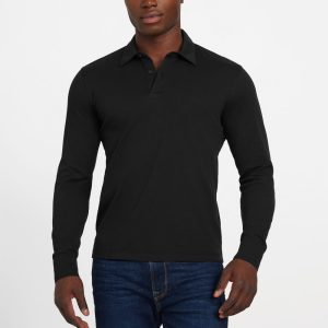 Barry Knit Long-Sleeve Polo