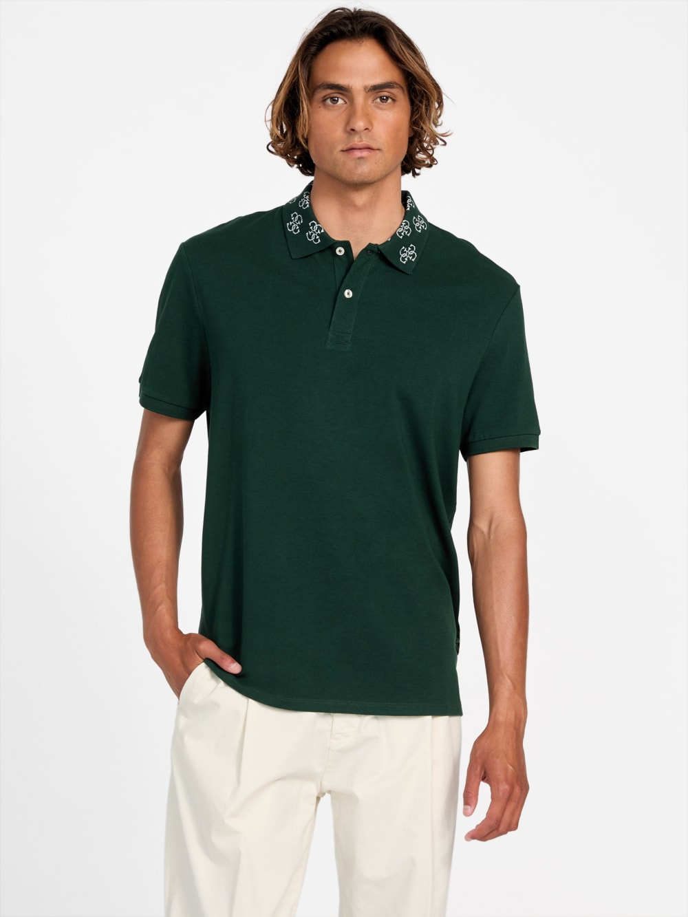 Eco Jacquard Logo Collar Polo