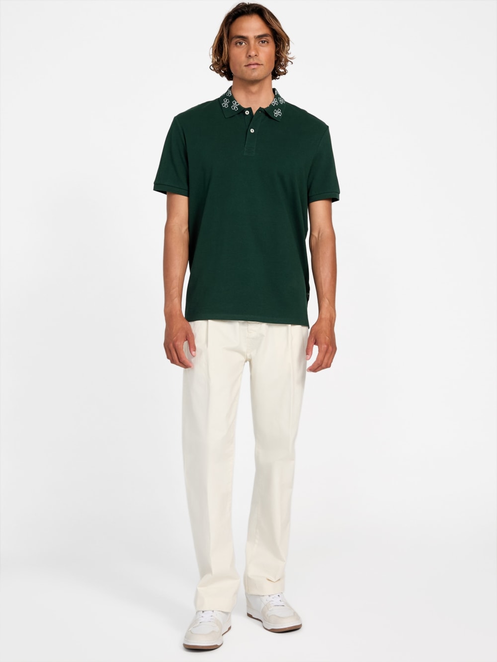 Eco Jacquard Logo Collar Polo - Image 2