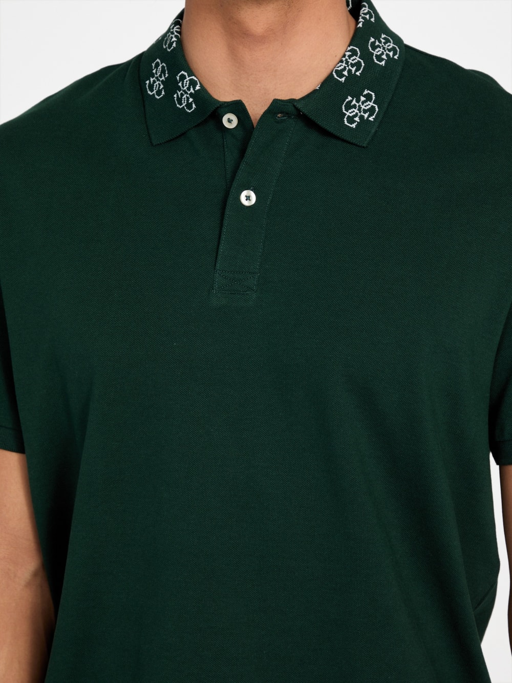 Eco Jacquard Logo Collar Polo - Image 3