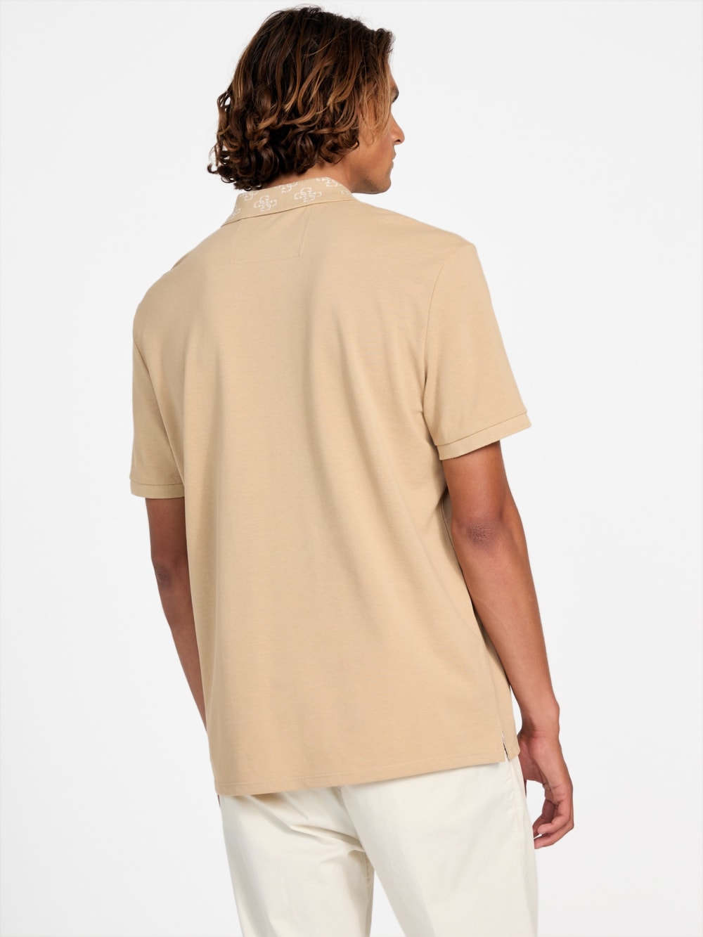 Eco Jacquard Logo Collar Polo - Image 4