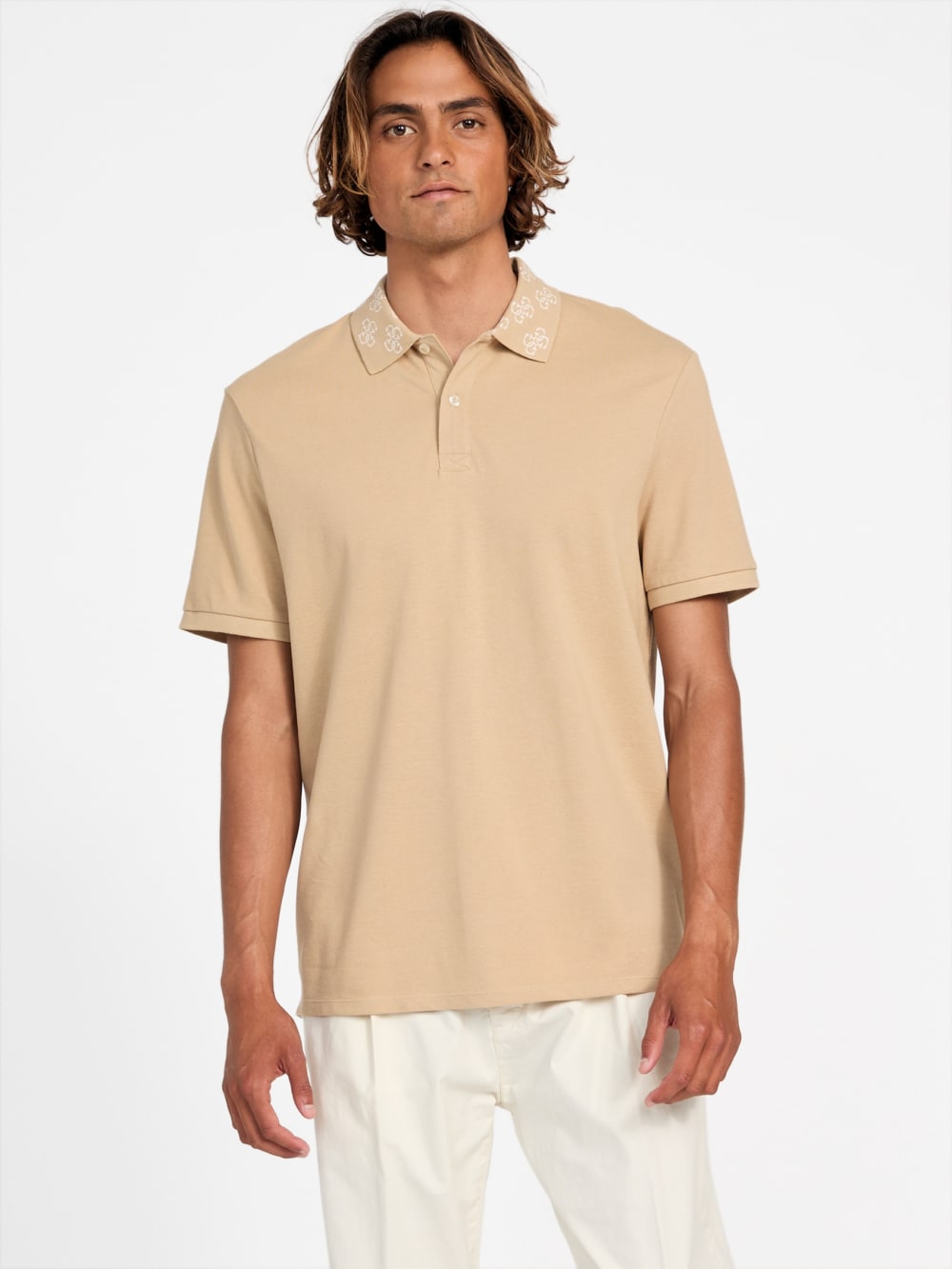 Eco Jacquard Logo Collar Polo - Image 5