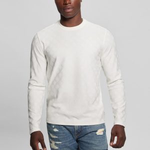 Eco Peony Jacquard Crewneck