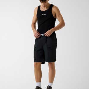 Belted shorts