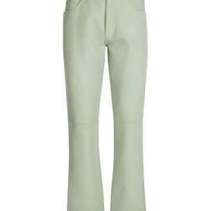 crackle leather pant