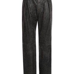 leather joggers