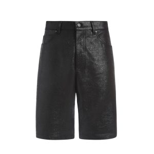 crackle leather short