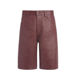 crackle leather short