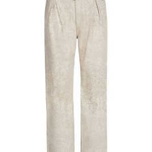 leather joggers