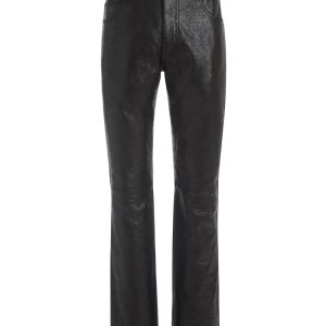 crackle leather pant