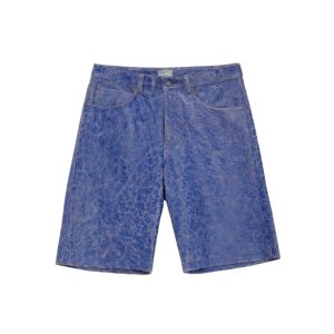 Cracked Leather Shorts