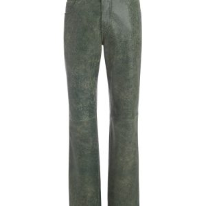 crackle leather pant