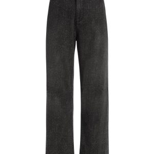 flannel lined relaxed bull denim pant