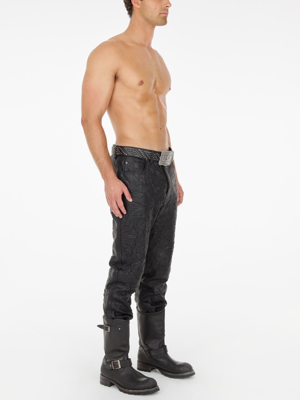 crinkle leather pant - Image 3
