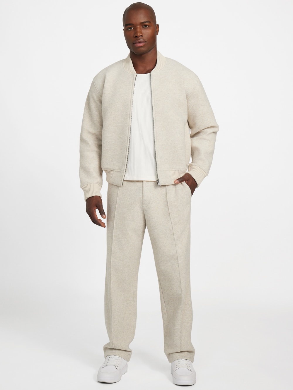 Scuba Wool-Blend Chino Melange Pants - Image 2
