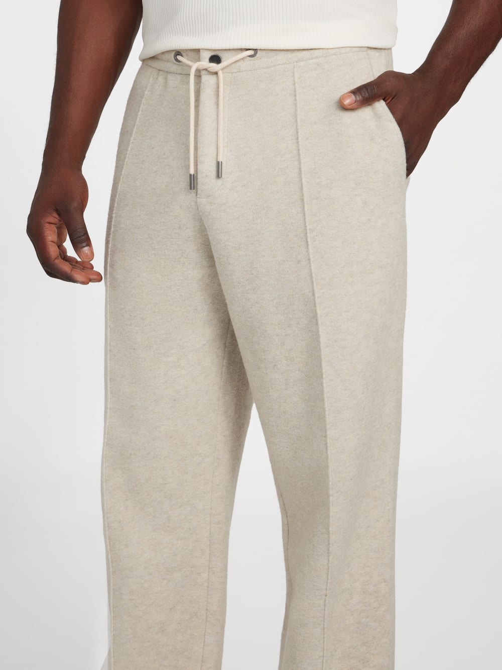 Scuba Wool-Blend Chino Melange Pants - Image 3