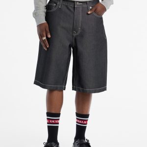 GUESS Originals Metallic Baggy Denim Shorts