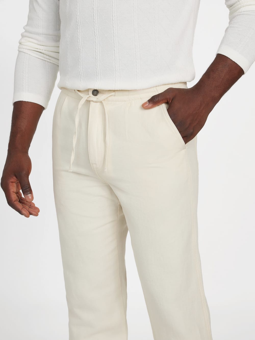 Nolan Linen Cotton Twill Pants - Image 3
