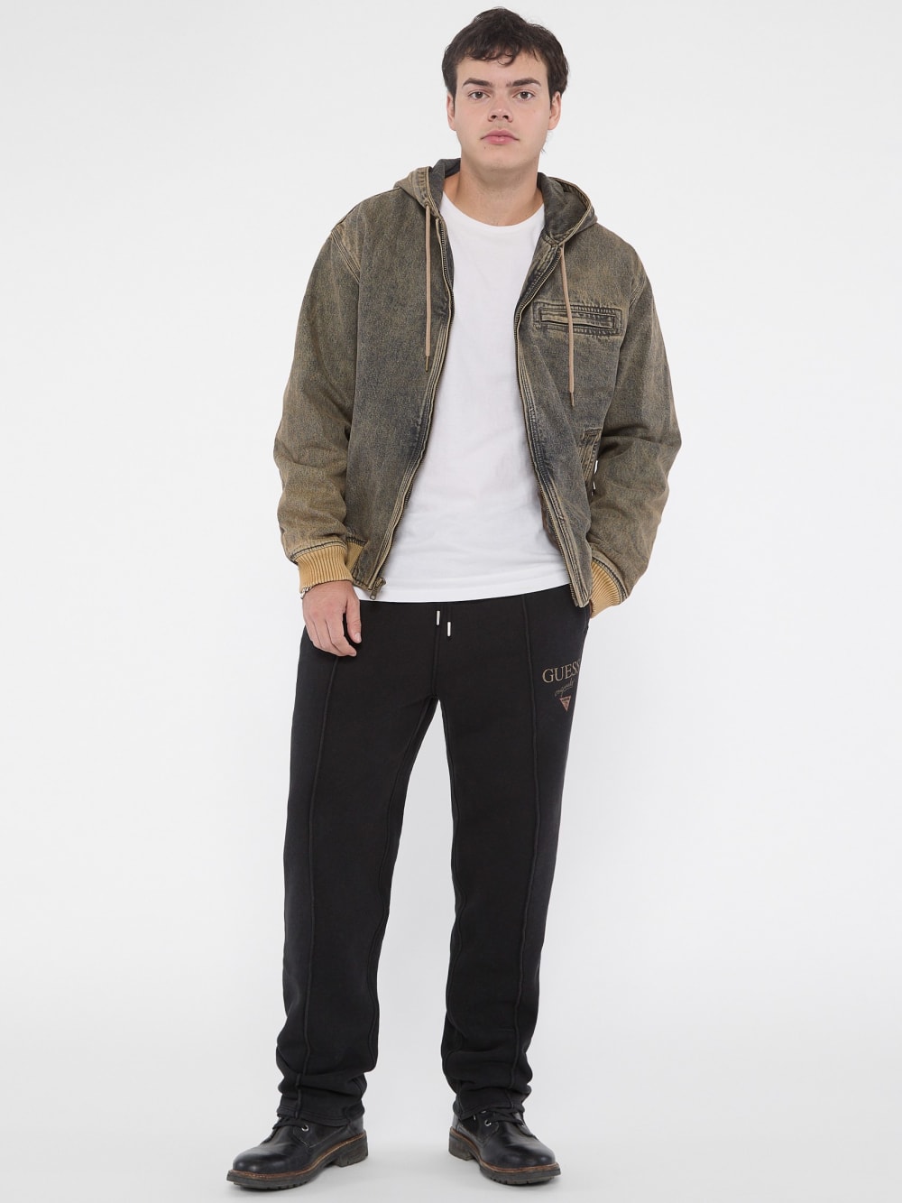 GUESS Originals Stacked Logo Joggers - Image 2