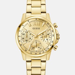 Gold-Tone Multifunction Watch