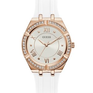 Rose Gold-Tone and White Analog Watch