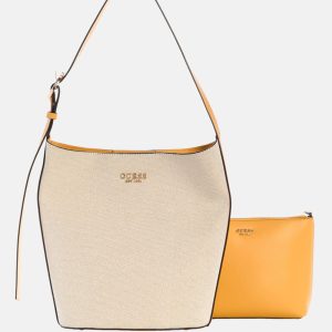 Nicolette Canvas Large Bucket Bag