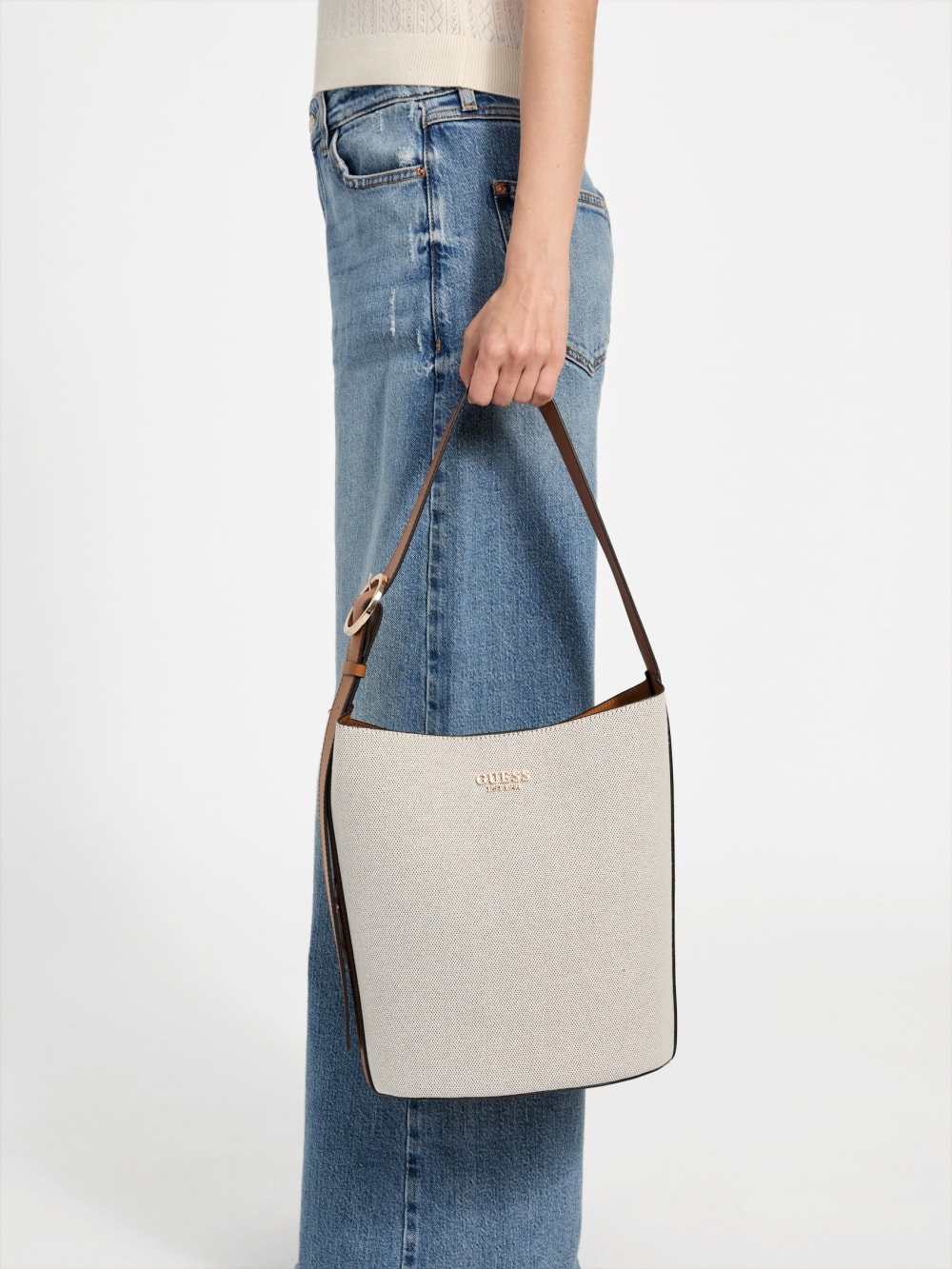 Nicolette Canvas Large Bucket Bag - Image 2