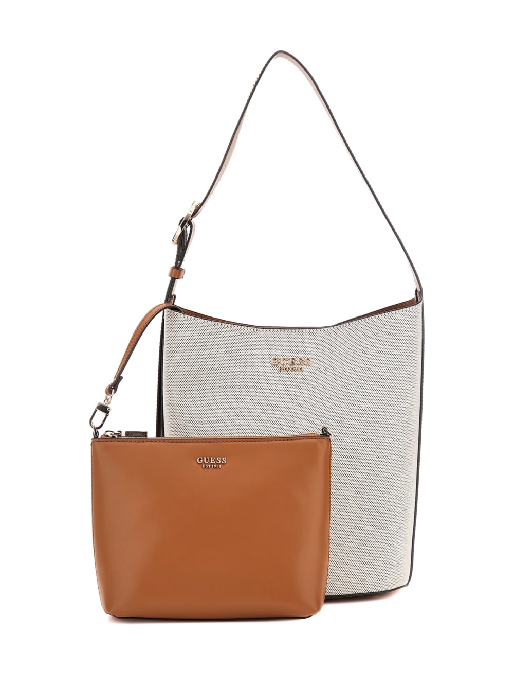 Nicolette Canvas Large Bucket Bag - Image 4