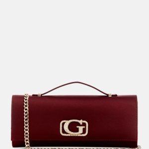 Zalina Satin Top-Handle Clutch