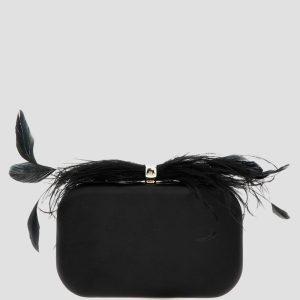 Keyah Feather Top Clutch