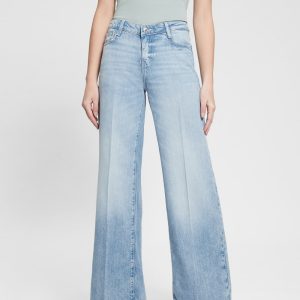 Eco Featherweight Mid-Rise Palazzo Jeans