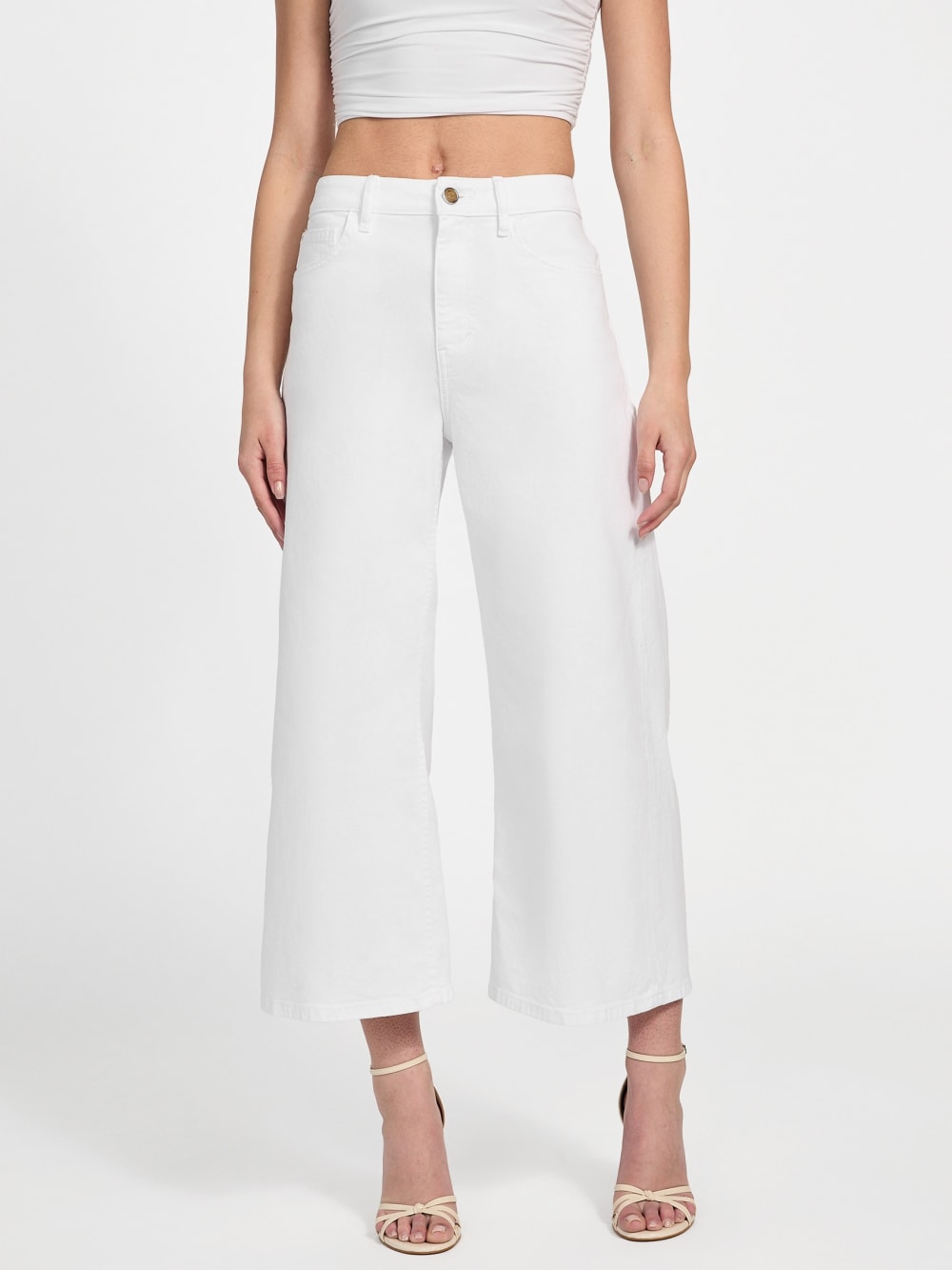 Eco Bellflower Cropped Wide Leg Jeans