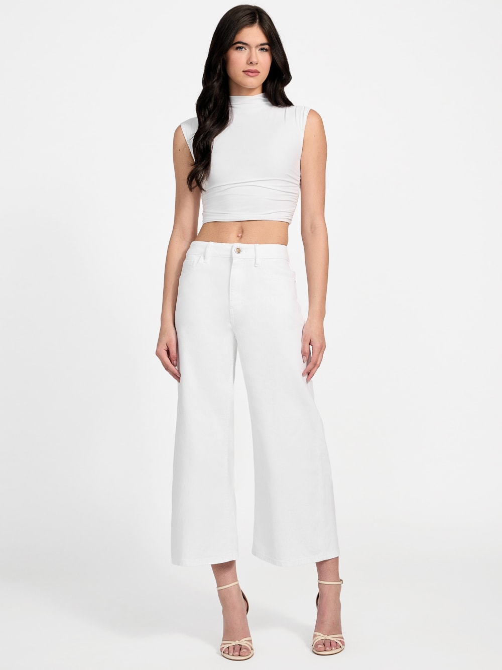 Eco Bellflower Cropped Wide Leg Jeans - Image 2