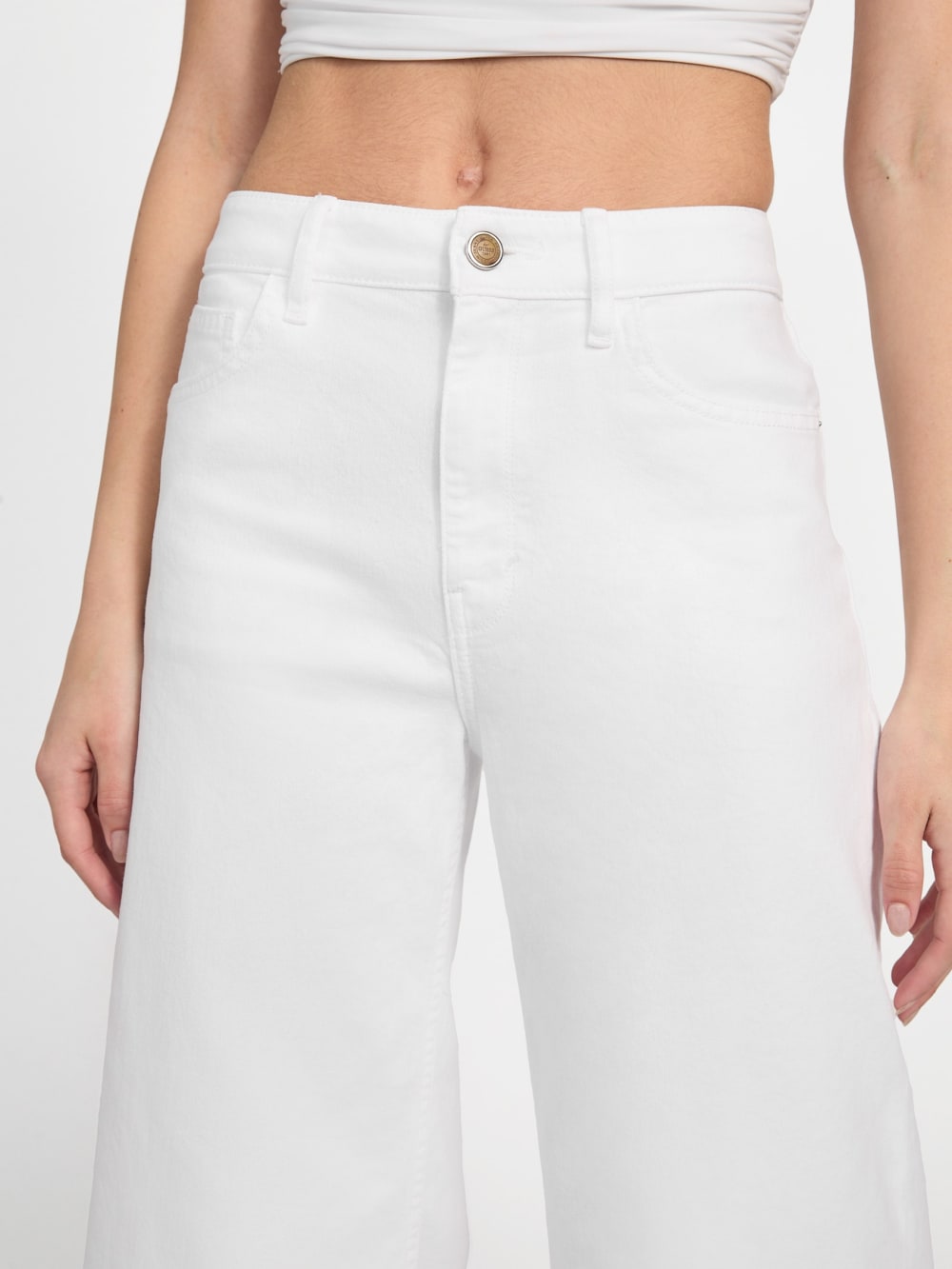 Eco Bellflower Cropped Wide Leg Jeans - Image 3