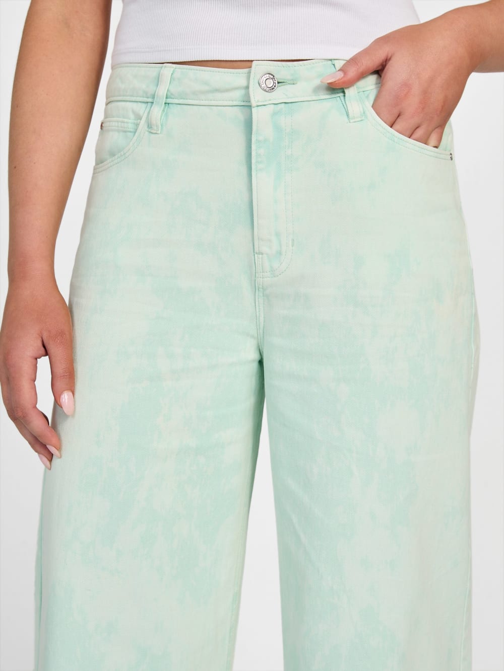 Bellflower Dyed Mid-Rise Pants - Image 3
