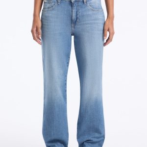 Straight-Leg Boyfriend Jeans