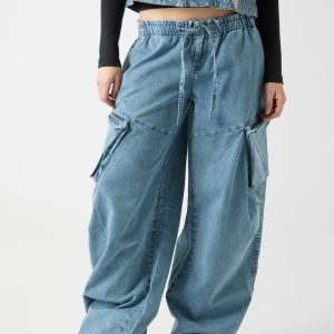 GUESS Originals Baggy Parachute Jeans