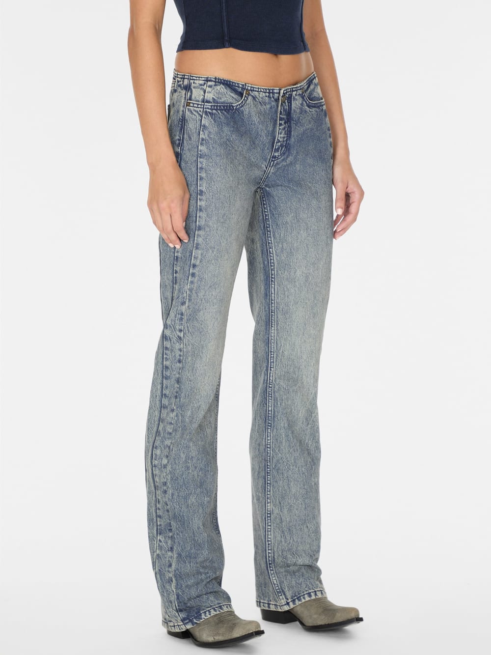 pieced denim jeans - Image 4