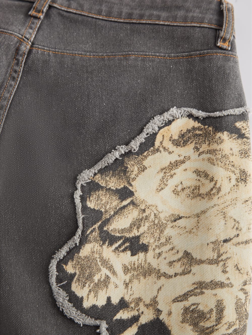 Printed Denim Flared Jeans - Image 4
