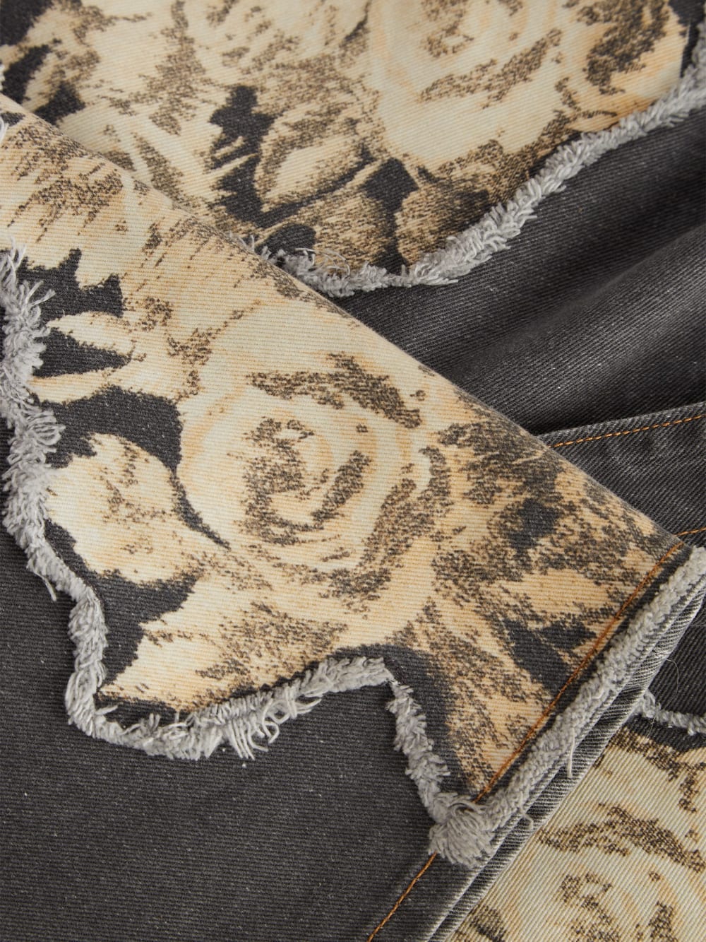 Printed Denim Flared Jeans - Image 5