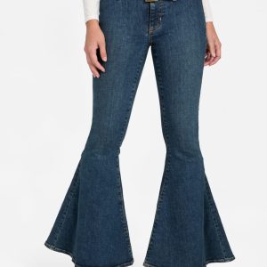 Eco Franki Belted Flare Jeans