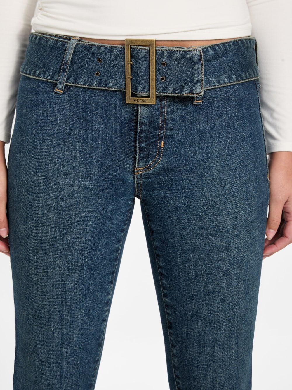 Eco Franki Belted Flare Jeans - Image 3
