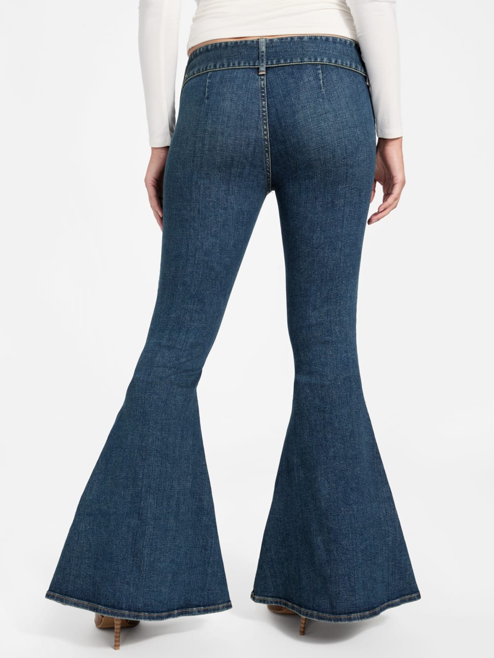 Eco Franki Belted Flare Jeans - Image 4