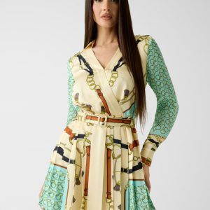 Marciano Chain Print Mini Dress