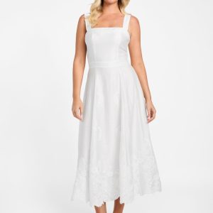 Eco Mindy Embroidered Midi Dress